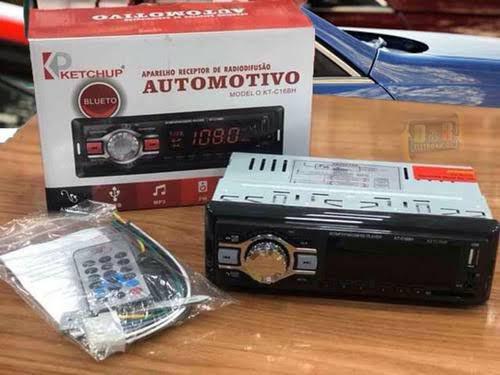 Rádio para carro com bluetooth instalação grátis