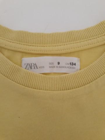 Camiseta infantil zara kids - tam 9 - algodão - semi nova