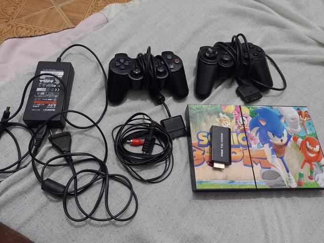 Playstation 2 usado mais todo bom