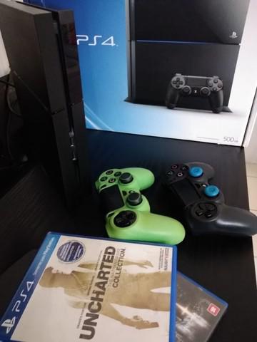 Playstation 4 fat hd 2tb 2 controles ps4