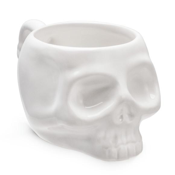 Caneca 3d Caveira Branca 300 Ml Caneca Cerâmica Halloween