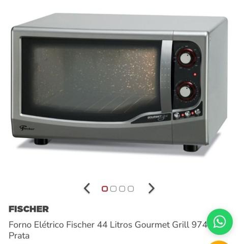 Forno Elétrico Fischer 44 Litros Gourmet Grill- Prata