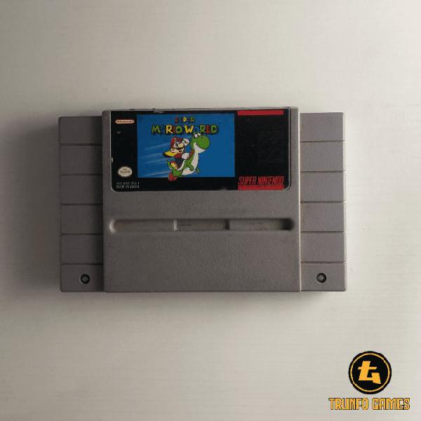 Cartucho jogo super mario world de super nintendo, original.