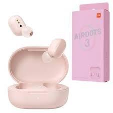 Fone de ouvido bluetooth 5.0 airdots 3 primeira linha rosa