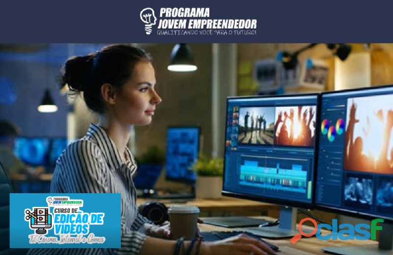 Curso de edição de video 100% online tv cinema internet game avançado