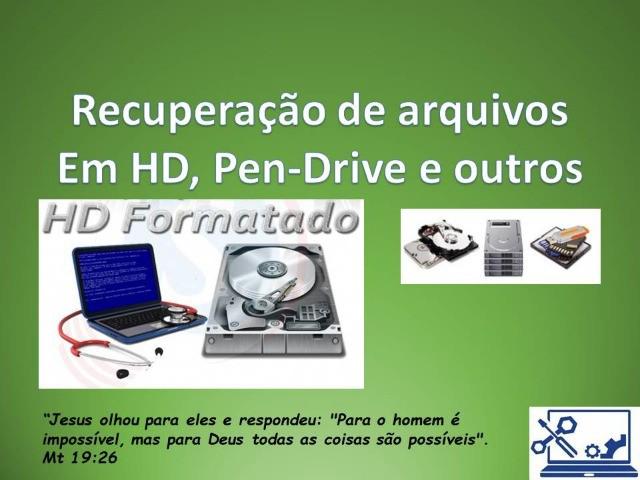 Recuperação de Dados em Mídias Digitais (HD,