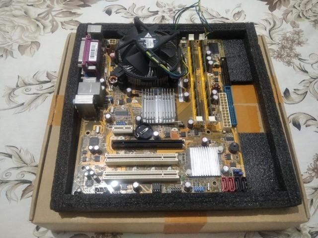 Placa Mãe + Processador + 4gb de memoria + Cooler box