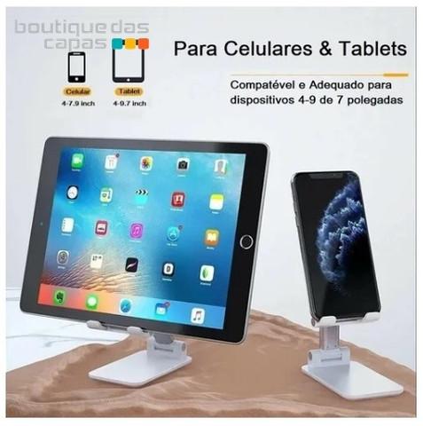 Suporte Celular De Mesa Retrátil Ajustável Móvel Tablet