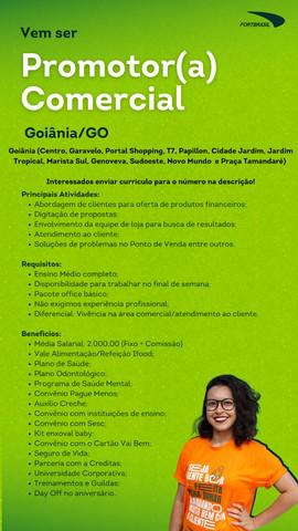 Promotor(a) Comercial - Goiânia/GO (Não necessita de