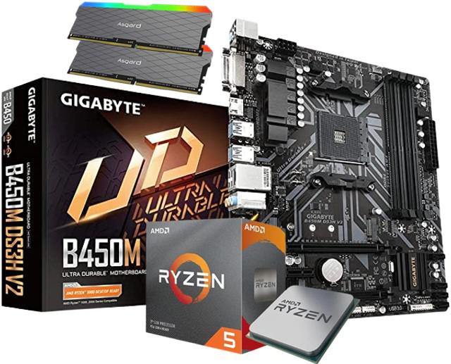 Kit upgrade ryzen 5 5600g + placa-mãe b450m + 16gb rgb |