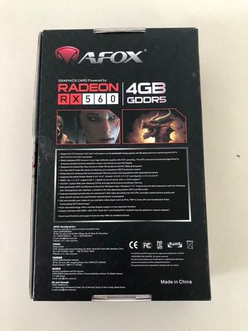 Placa de vídeo radeon rx 560 4gb