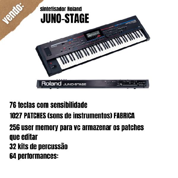 Teclado sintetisador roland juno-stage