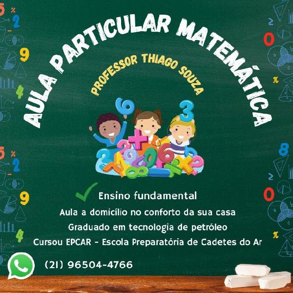 Aulas particulares de matematica