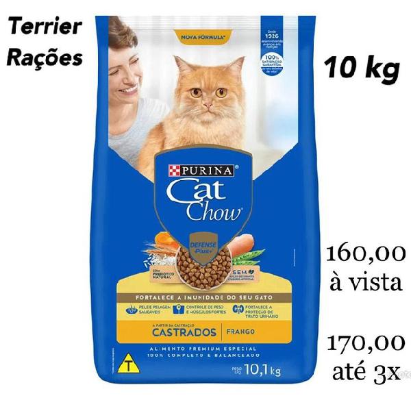 Ração Cat Chow FRANGO Gatos CASTRADOS 10 kg