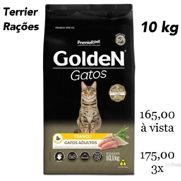 Ração Golden FRANGO Gatos Adultos 10 kg