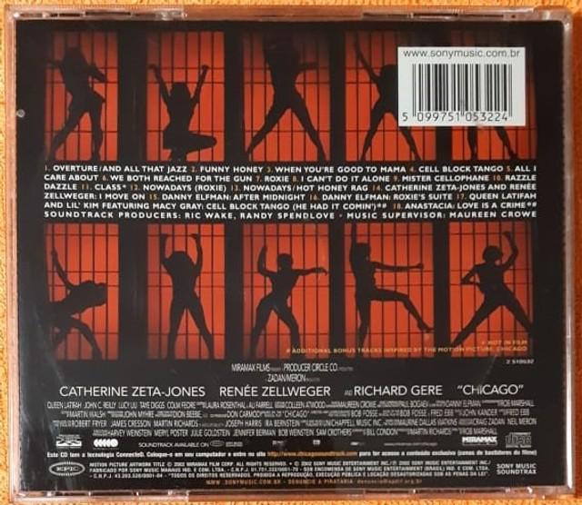 Discos cd ¨trilha sonora filme-chicago¨, ¨trilha sonora