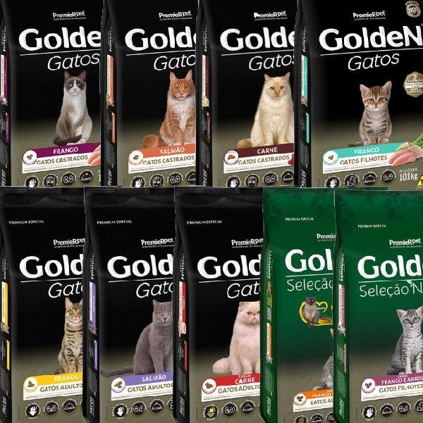 Racao golden gatos premium especial 1kg - 3kg - 10,1kg