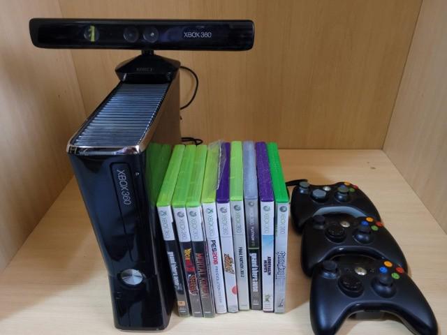 Xbox 360 slim bloqueado 250gb usado