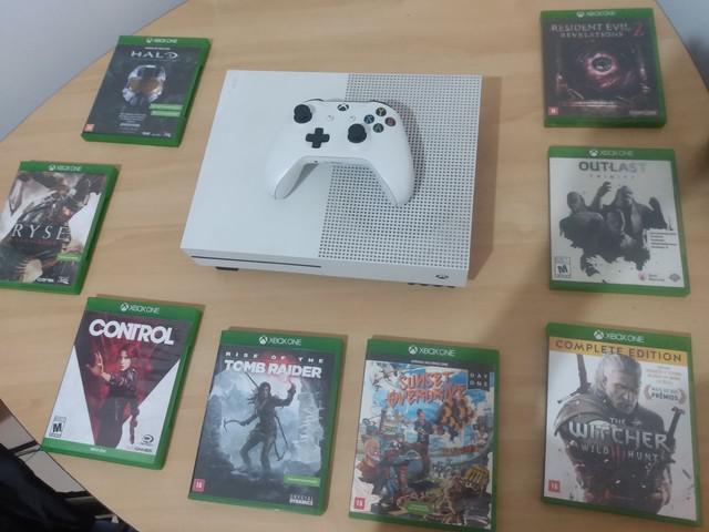 Xbox one s - aceito cartão.