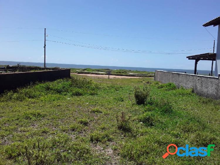 Terreno Frente Avenida Atlântica e Orla da praia do Ervino só R$:550.000,00