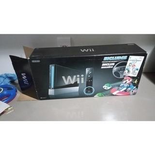 Nintendo wii preto desbloqueado completo na caixa