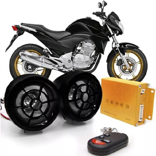 Alarme moto caixa de som motorcycle áudio mp3 usb rádio fm