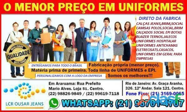 Uniformes Profissionais Fabrica Confecção Loja Rj