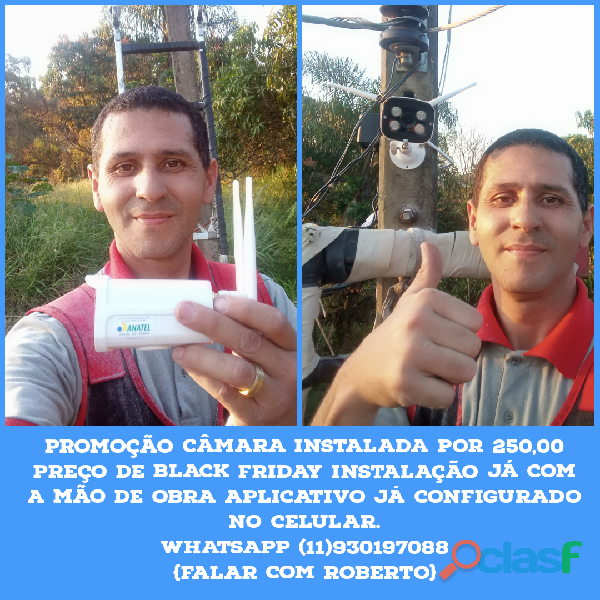 Câmera Ip Wifi Externa 2 Antenas Hd Acesso Remoto + Fonte!