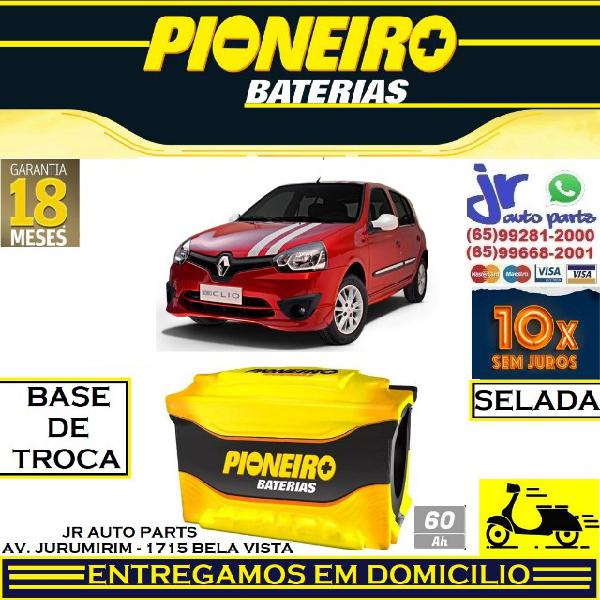 Bateria Pioneiro 60Ah Clio 12v