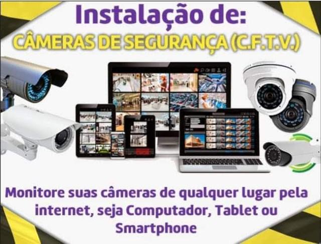 Instalação e manutenção de câmeras de segurança CFTV