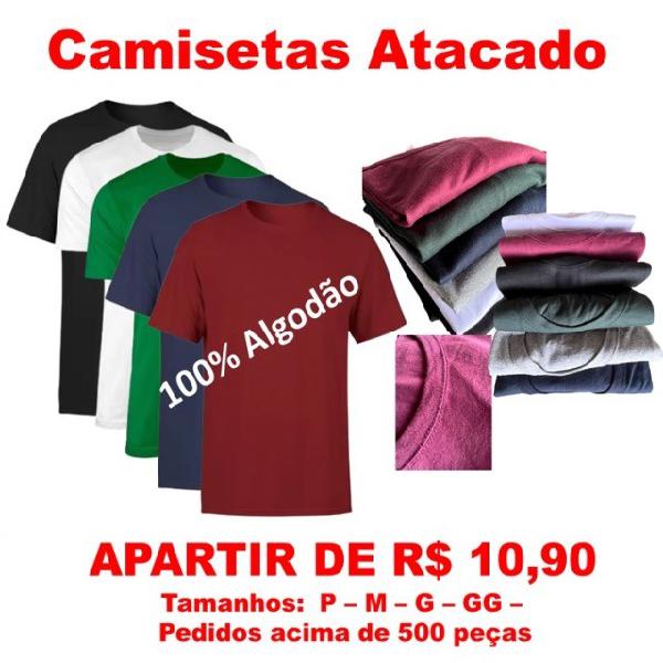 Camiseta Masculina preta branca marinho bordo verde lisa