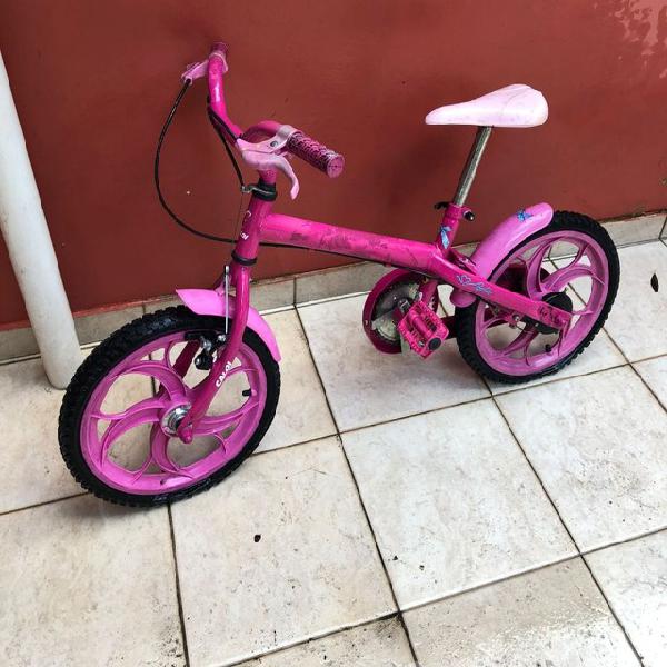 Bicicleta Caloi Barbie aro 16 usada