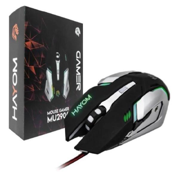 Mouse Gamer Luz Led Rgb 2400 Dpi Profissional Mu2906