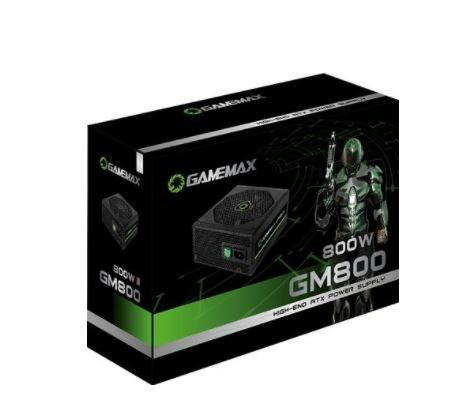 Fonte de alimentação gamemax gm800 800w c/pfc fonte gamer