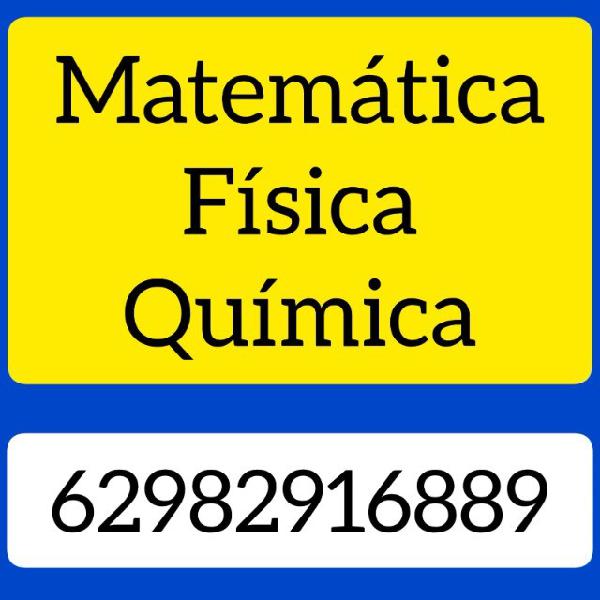 Professor de matemática, física, química, estatística,