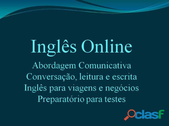 Aulas particulares de inglês online