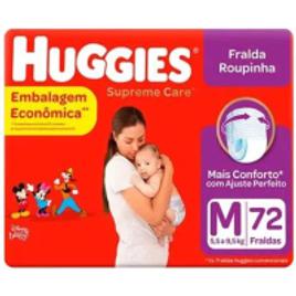 2 Unidades Fralda Huggies Supreme Care Roupinha Mega M -72