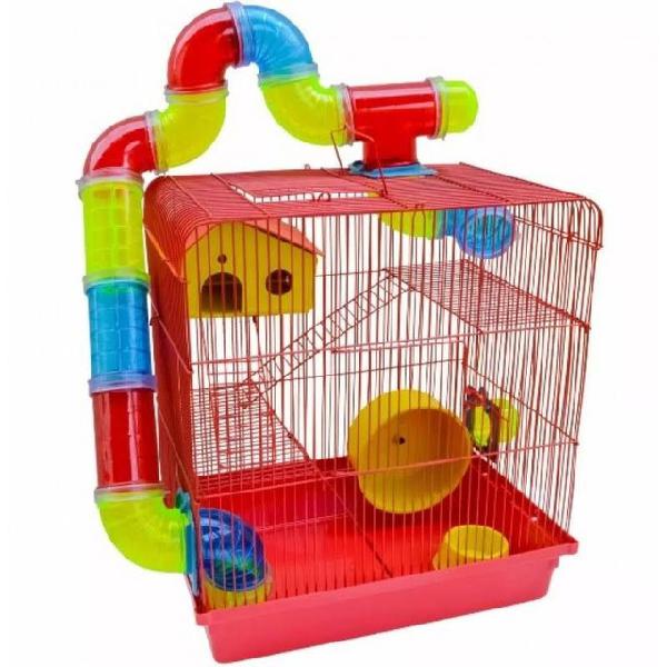 Gaiola Hamster Labirinto 3 Andares Luxo