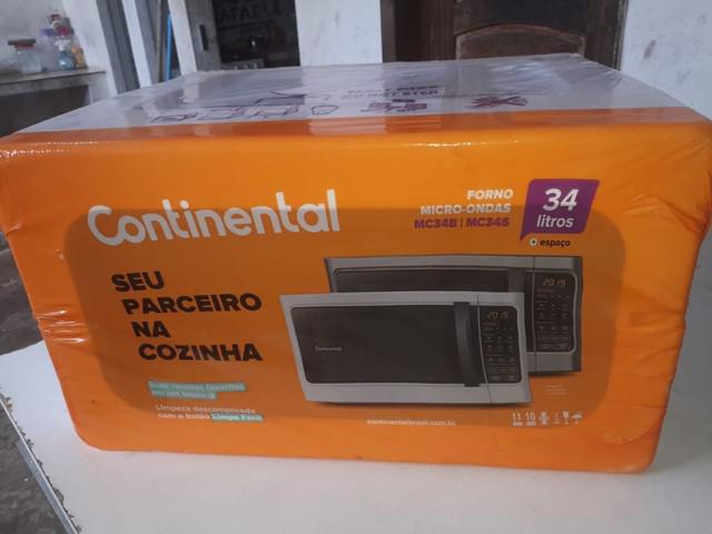 Microondas continental 34l novo