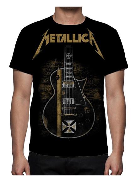 Camiseta banda metallica guitarra hetfield no elo7 |