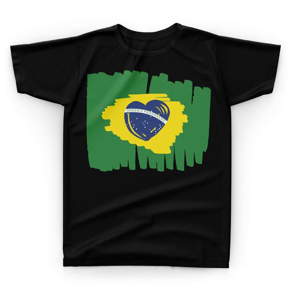 Camiseta Camisa Brasil Bandeira País Patriota Amor - X08 no