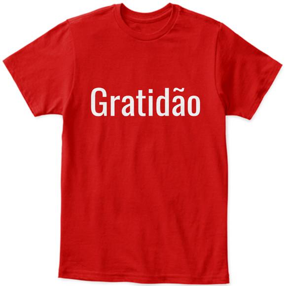 Camiseta Camisa Frase Gratidão no Elo7 | Diorens (11E5570)