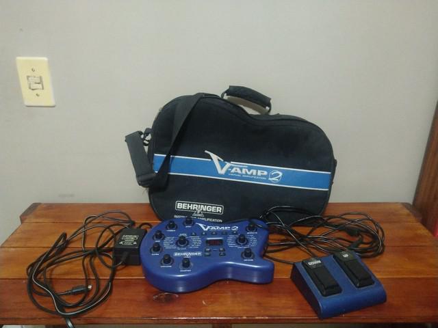 Pedaleira Guitarra V Amp 2 Behringer Fonte Footswitch E Bag