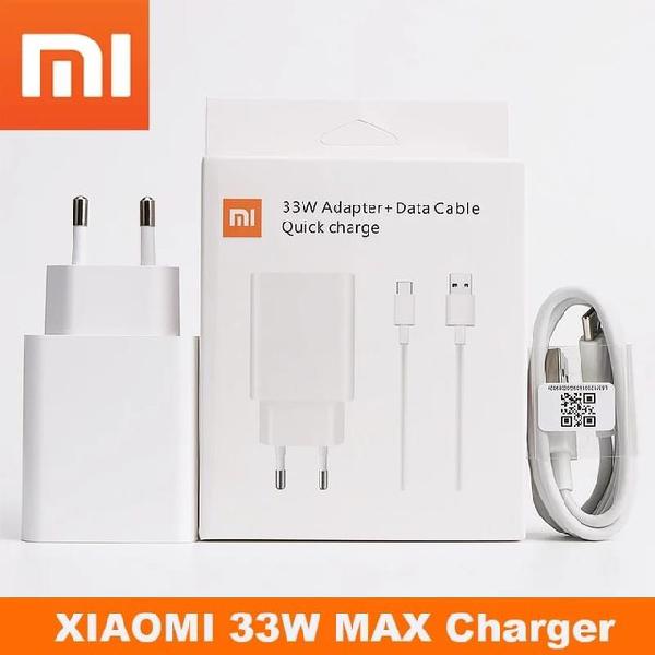 Carregador Xiaomi 33W (Fonte+Cabo)Turbo Charger Rápida 3.0