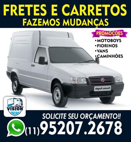 Fretes, carretos, mudanças 24hs fiorino, van, caminhão