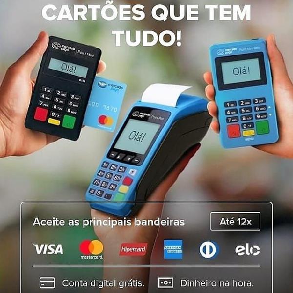 Maquina de cartão mercado pago