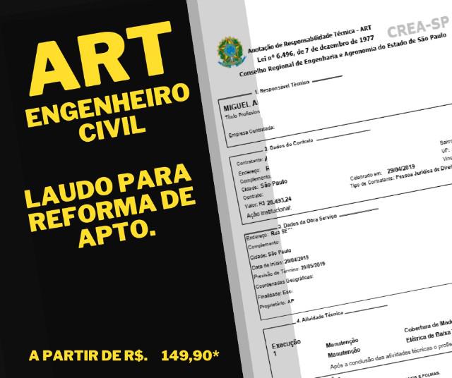 ART para Reforma R$149,90