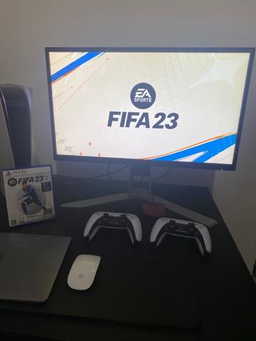 Ps5, 2 controles + fifa 23 mídia física