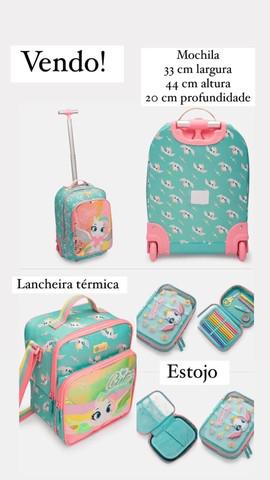 Mochila, lancheira e estojo escolar puket