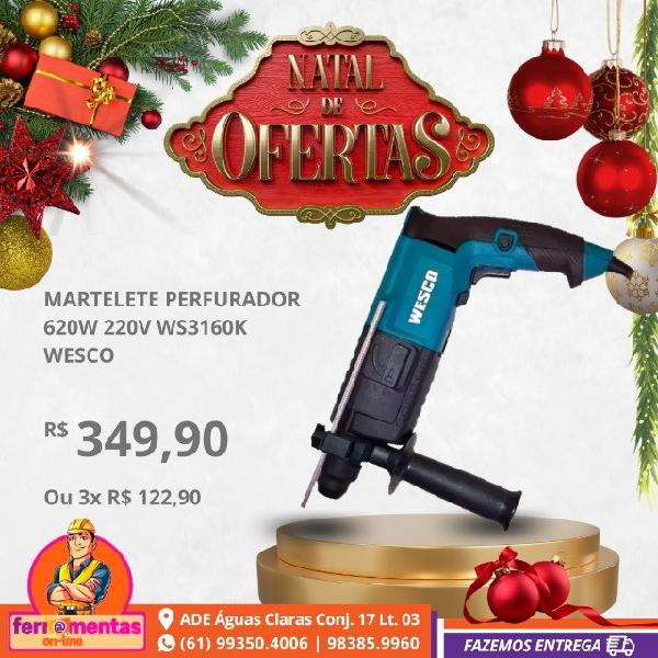 Furadeira martelete 620w rotativo ws3160k - wesco